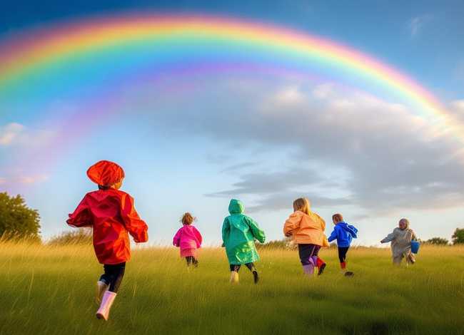 雨后的彩虹儿童故事视频、关于雨后彩虹的故事