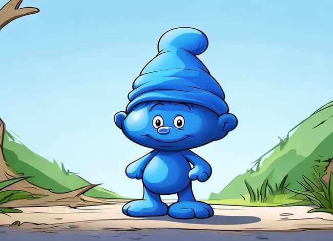 灵简笔画简单又好看；蓝精灵简笔画简单又好看