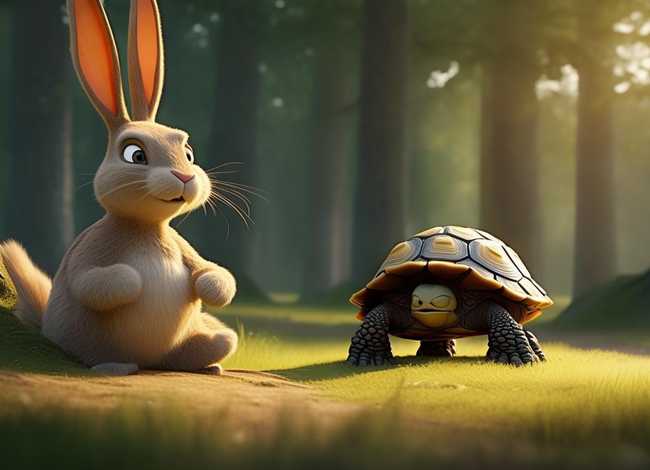兔子和乌龟赛跑故事、兔子和乌龟赛跑故事为什么喜欢乌龟