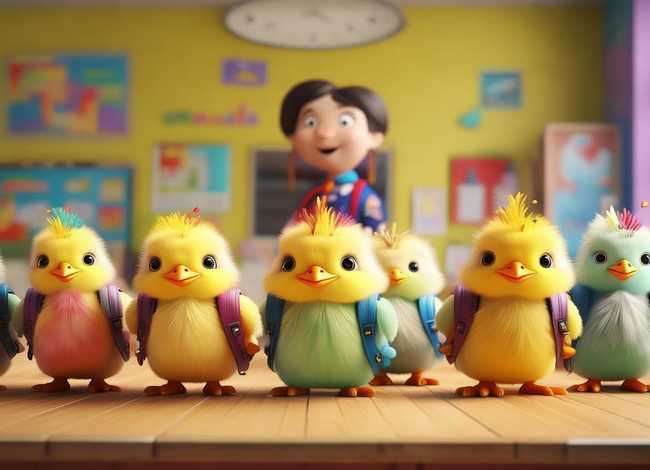 小鸡小鸡上学去绘本故事视频 - 小鸡小鸡上学去绘本故事教案