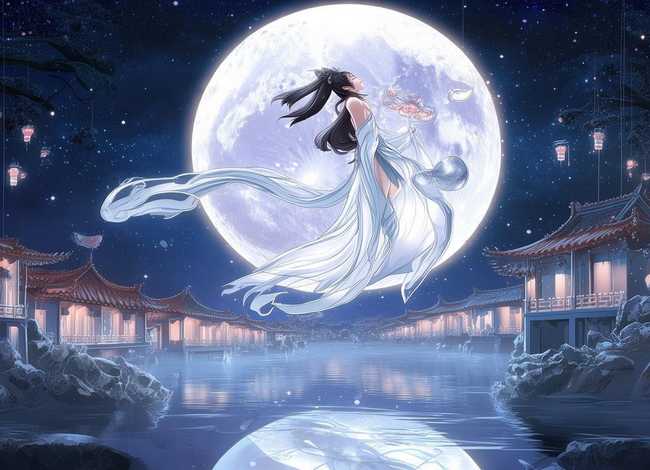 嫦娥奔月的神话故事绘本图片 嫦娥奔月的神话故事绘本图片大全