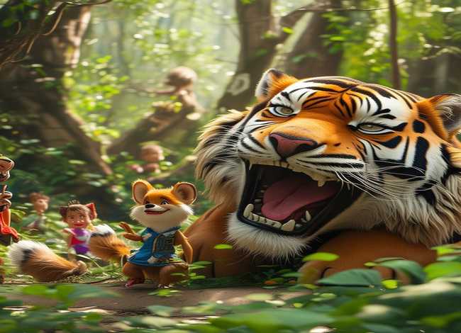 狐假虎威故事儿童版3-6岁、狐假虎威故事幼儿