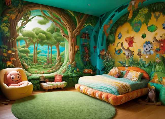 动物主题儿童房（动物主题儿童房设计图）