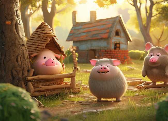 儿童故事三只猪 - 少儿故事三只小猪