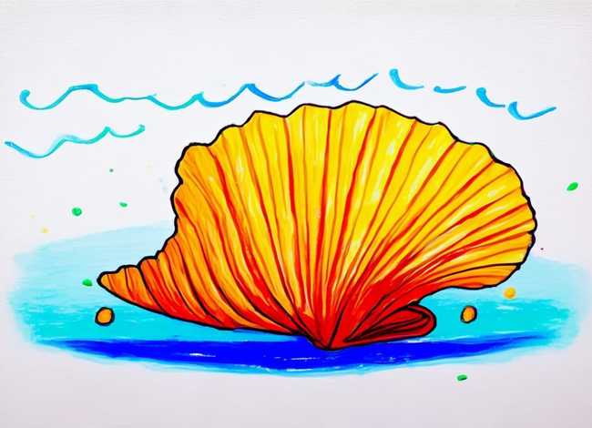 儿童画贝壳怎么画（儿童画贝壳怎么画简单）