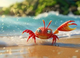 快乐的小螃蟹的故事 快乐的小螃蟹的故事怎么写