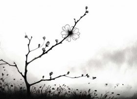 梅花故事配画 梅花故事配画简笔画图片