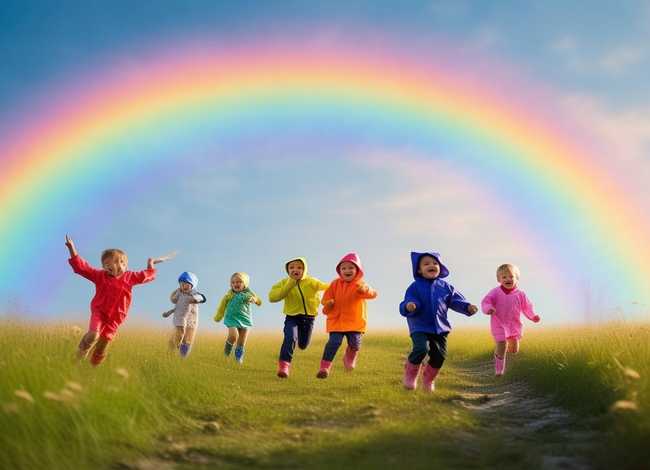 雨后的彩虹儿童故事视频、关于雨后彩虹的故事