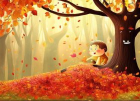 落叶儿童绘本故事；落叶的绘本故事