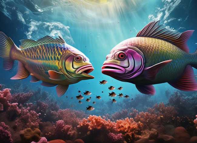 小鱼打架儿童故事；大鱼打架小鱼遭殃