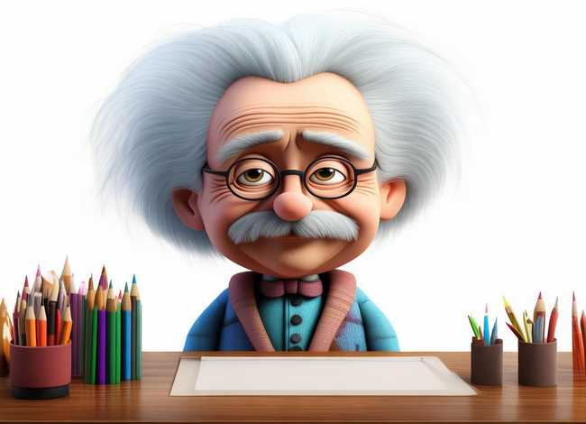 爱因斯坦绘画图片 - 爱因斯坦绘画图片简单