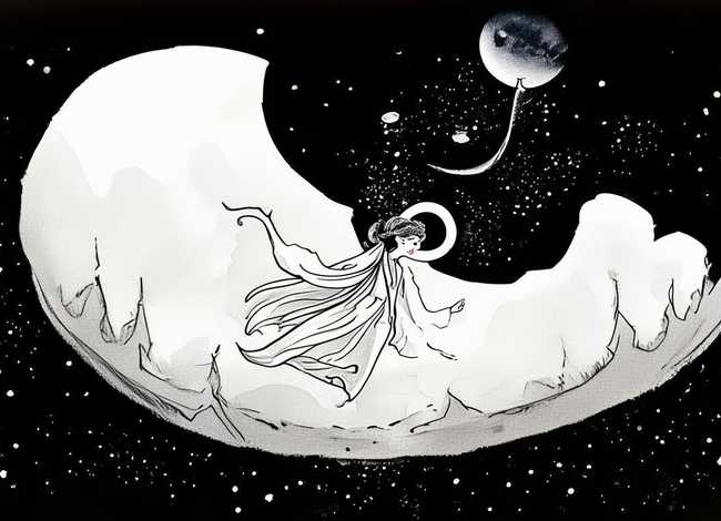 嫦娥奔月的神话故事简笔画（嫦娥奔月的神话故事简笔画图片）