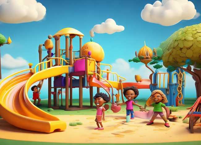 儿童游乐场故事绘本，游乐场绘本故事教案