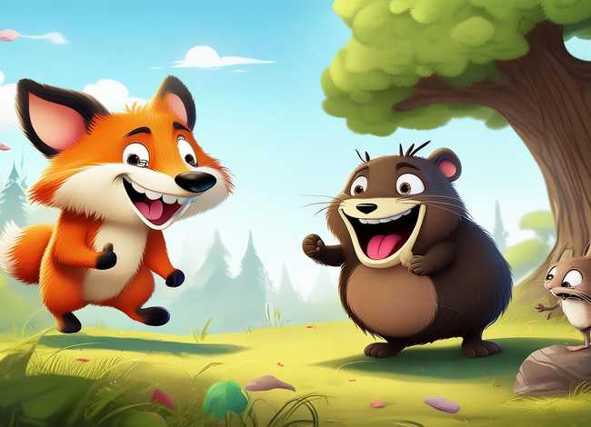 儿童故事狐狸和鼹鼠、狐狸和老鼠的故事 动画片