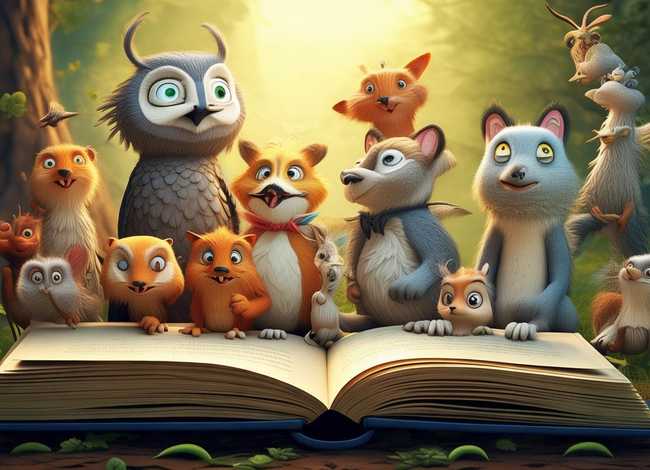 动物故事的画怎么画 - 动物的故事怎么画(二年级下册)图片