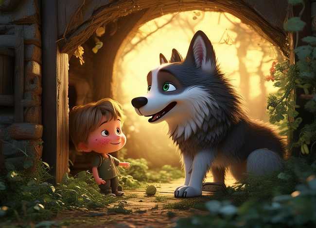 儿童故事敲门；狼敲门的儿童故事