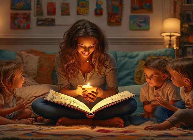 妈妈讲故事大图（妈妈讲故事大图图片）