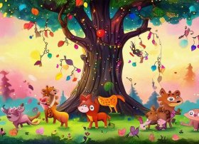 童话故事绘画作品图片儿童画、童话故事绘画作品图片