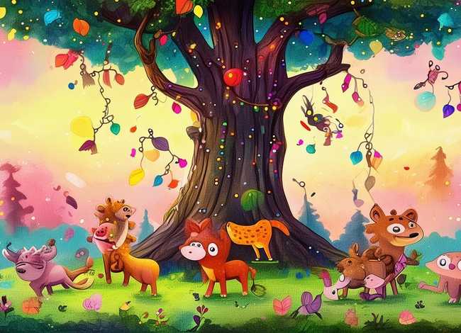 童话故事绘画作品图片儿童画、童话故事绘画作品图片