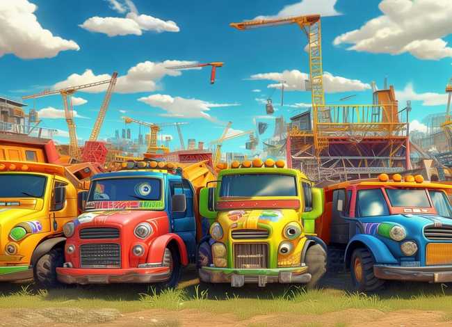 翻斗车儿童动画视频大全集连续播放完整、翻斗车动画片视频大全集