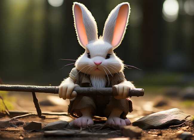 兔小贝故事铁杵磨针 兔小贝故事铁杵磨针图片