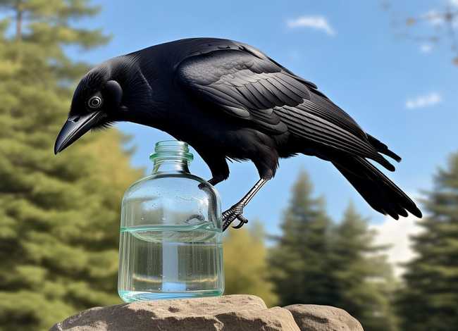 乌鸦喝水小故事、乌鸦喝水小故事英语