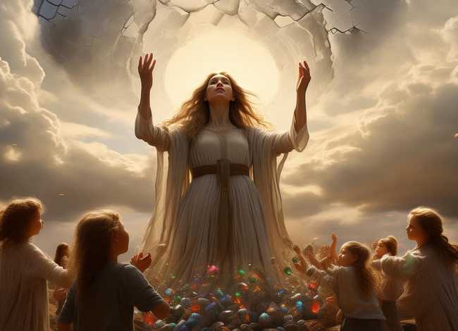 女娲补天儿童经典小故事、经典故事 女娲补天