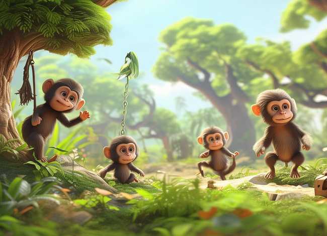 猴子的幼儿故事、幼儿园小猴子的故事