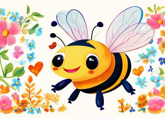 蜜蜂儿童画 - 蜜蜂儿童画课件 蜜蜂儿童画 - 蜜蜂儿童画课件