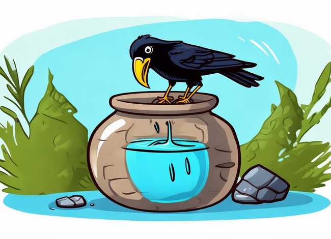 儿童故事绘本乌鸦喝水 幼儿绘本故事乌鸦喝水