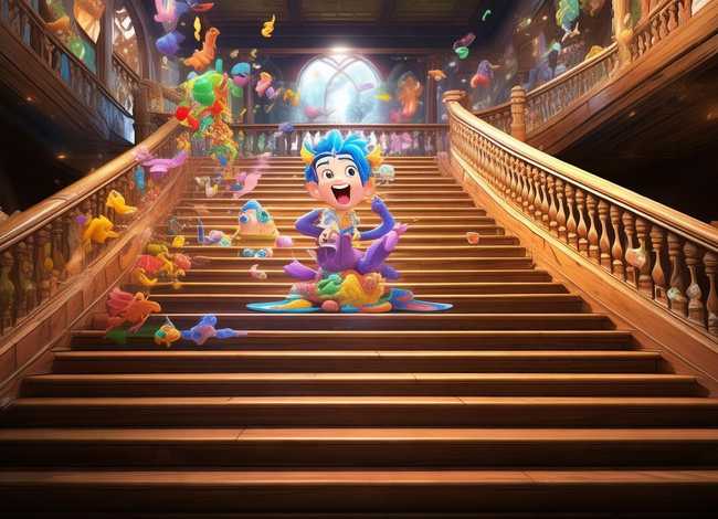 绘本meli on the stairs；绘本故事100篇