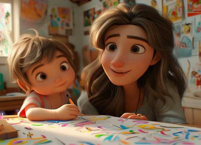 小朋友画妈妈的故事、小朋友画妈妈的故事怎么画