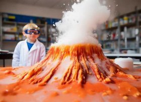 火山爆发儿童小实验视频（小实验火山爆发小实验视频）