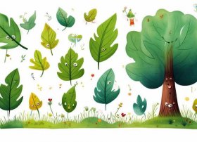 树叶幼儿故事，树叶幼儿故事贴画