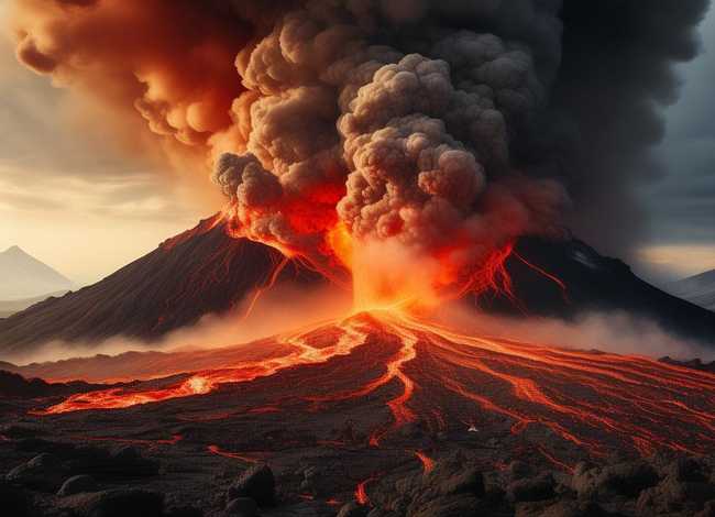 火山爆发的故事在线听，火山爆发的故事在线听书