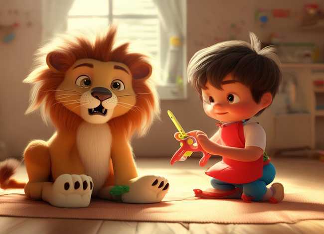 儿童故事小狮子理发（儿童故事小狮子理发匠）