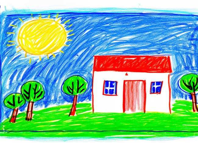 简单的儿童画；简单的儿童画画图片