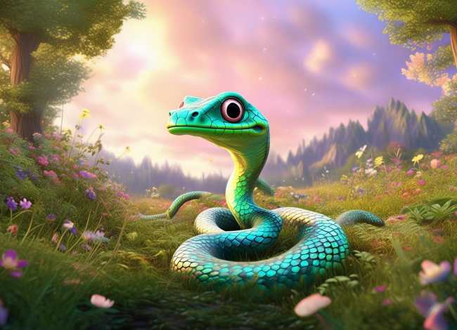 小蛇故事绘本；绘本故事大全带图片小蛇散步