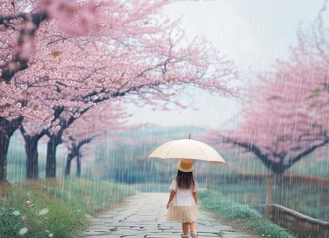 春雨的故事绘画图片，春雨的故事绘画图片简单