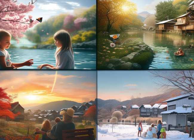 春夏秋冬编故事，春夏秋冬编一个故事