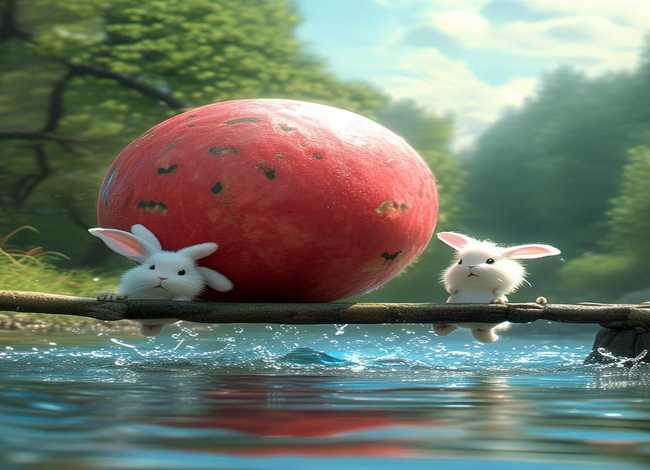 两只小兔子搬西瓜过河看图写话(两只小兔子搬西瓜过河看图写话一年级) 两只小兔子搬西瓜过河看图写话(两只小兔子搬西瓜过河看图写话一年级)