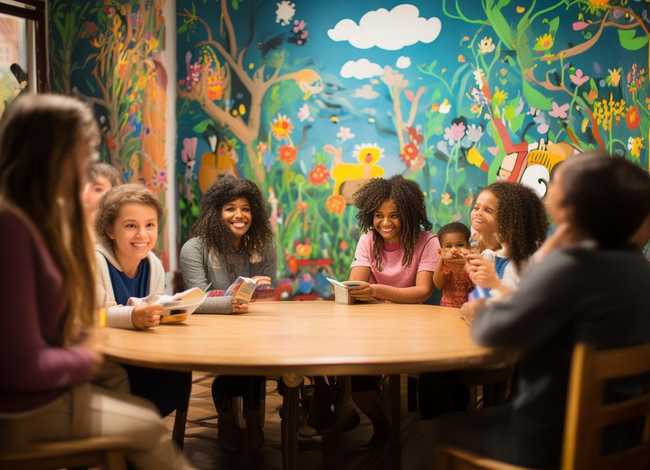 亲子故事会背景图，亲子故事背景图片