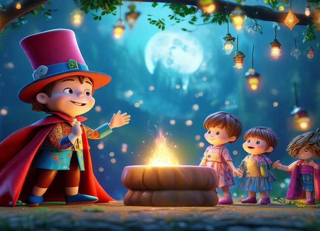 魔术师儿童绘本故事；魔术师的幼儿故事