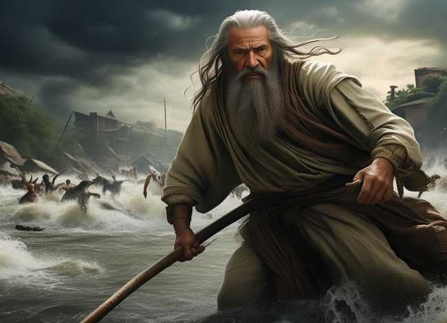 大禹治水的故事50字；大禹治水的故事 50字