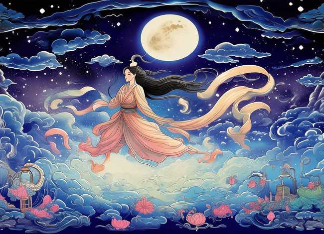 关于神话故事嫦娥奔月的手抄报；关于神话故事嫦娥奔月的手抄报怎么画