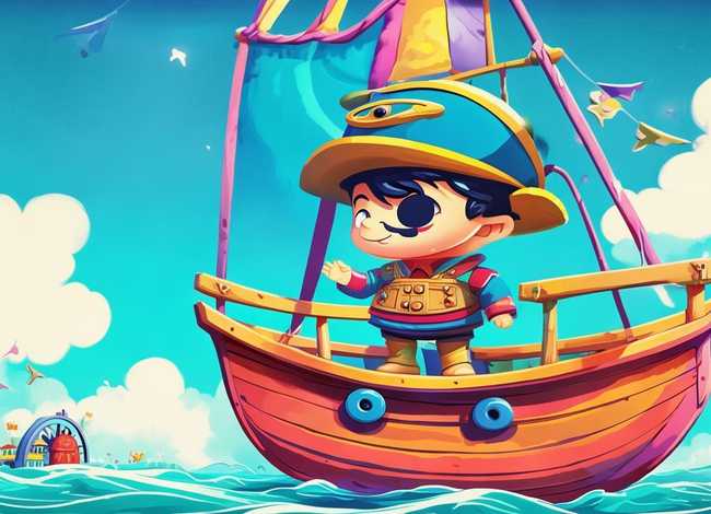 儿童船长的视频 船长儿童画图片