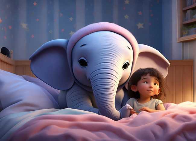 儿童睡前故事大象 - 大象的睡前故事
