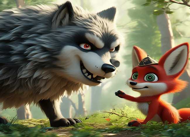 儿童故事动画狐狸和大灰狼（狐狸和大灰狼的故事视频）