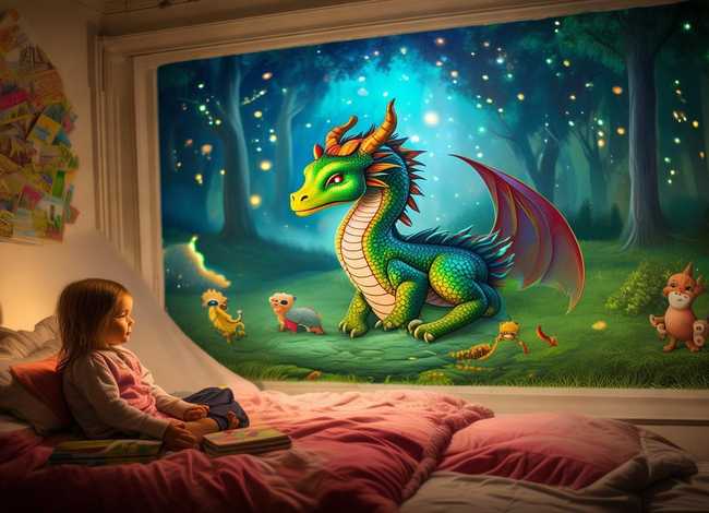 龙的故事儿童睡前故事、睡前小故事龙的故事