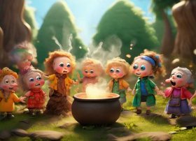 搞笑儿童故事七个小矮人；幼儿故事七个小矮人